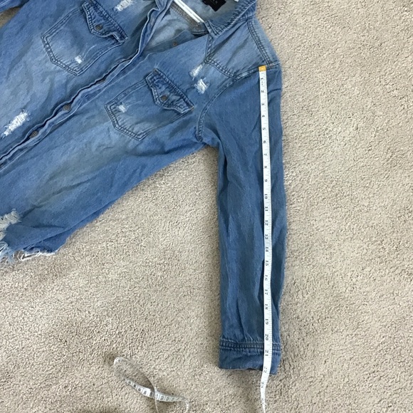 Eden Blue Ripped Denim Jacket - Picture 5 of 8